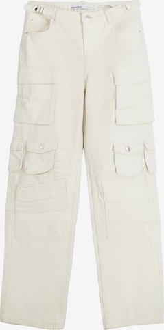 Bershka Loosefit Gargohousut värissä beige: etupuoli