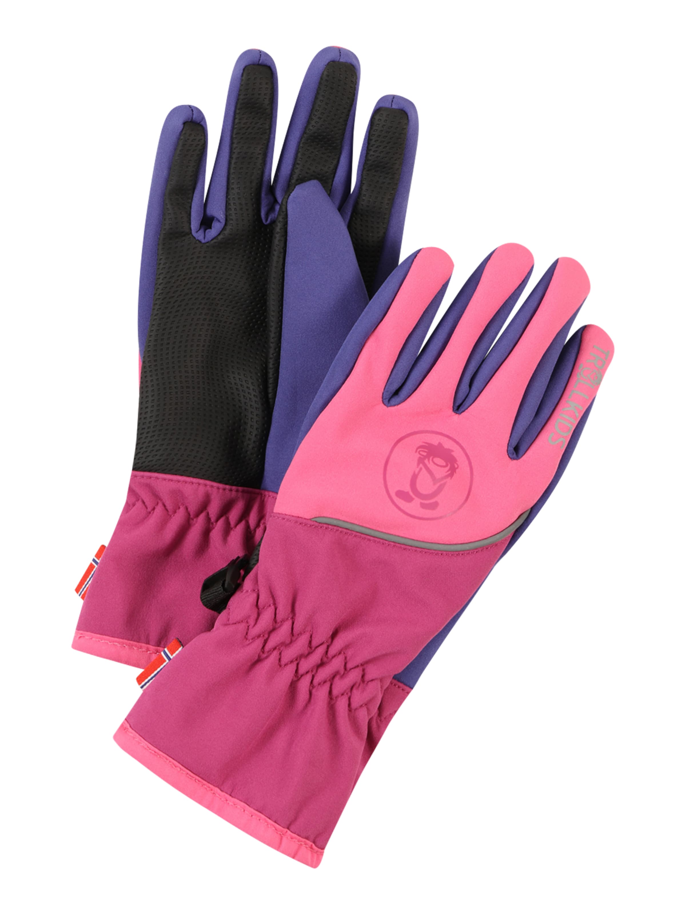 Mănuși sport 'Trolltunga' de la TROLLKIDS pe roz: față