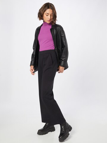 BOSS Wide leg Pantalon 'Efiea' in Zwart