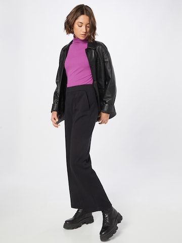 BOSS Black Wide leg Trousers with creases 'Efiea' in Black