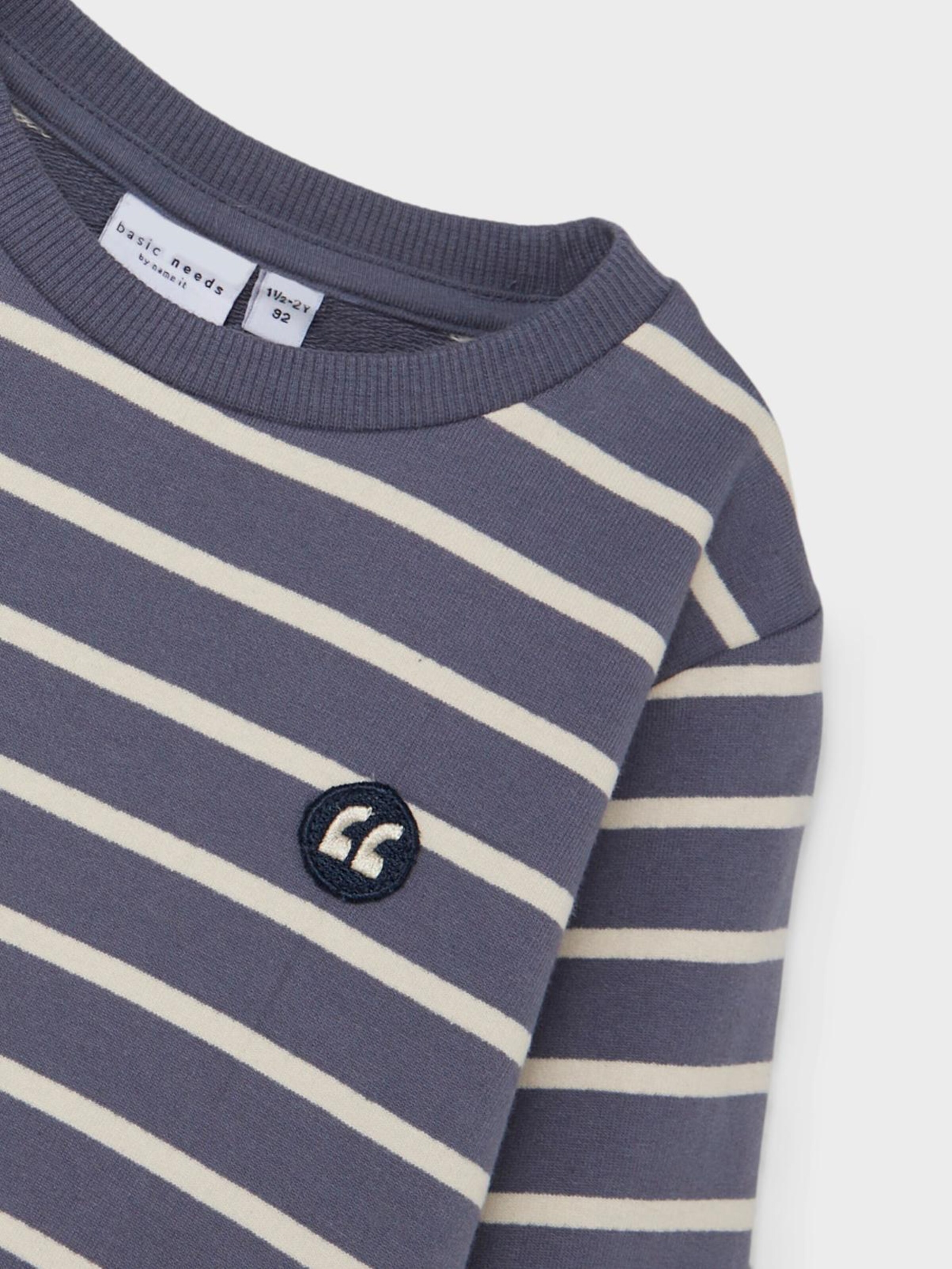 Kinder Kids (Gr. 92-140) NAME IT Sweatshirt 'VIFELIX' in Marine - AY52076 Kinder Kids (Gr. 92-140) NAME IT Sweatshirt 'VIFELIX' in Marine - AY52076