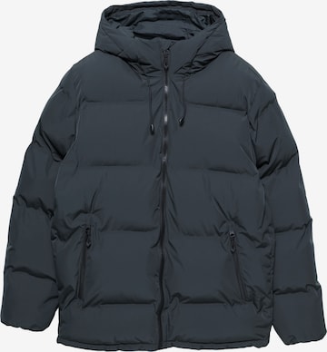 Pull&Bear Winter jacket in Blue: front