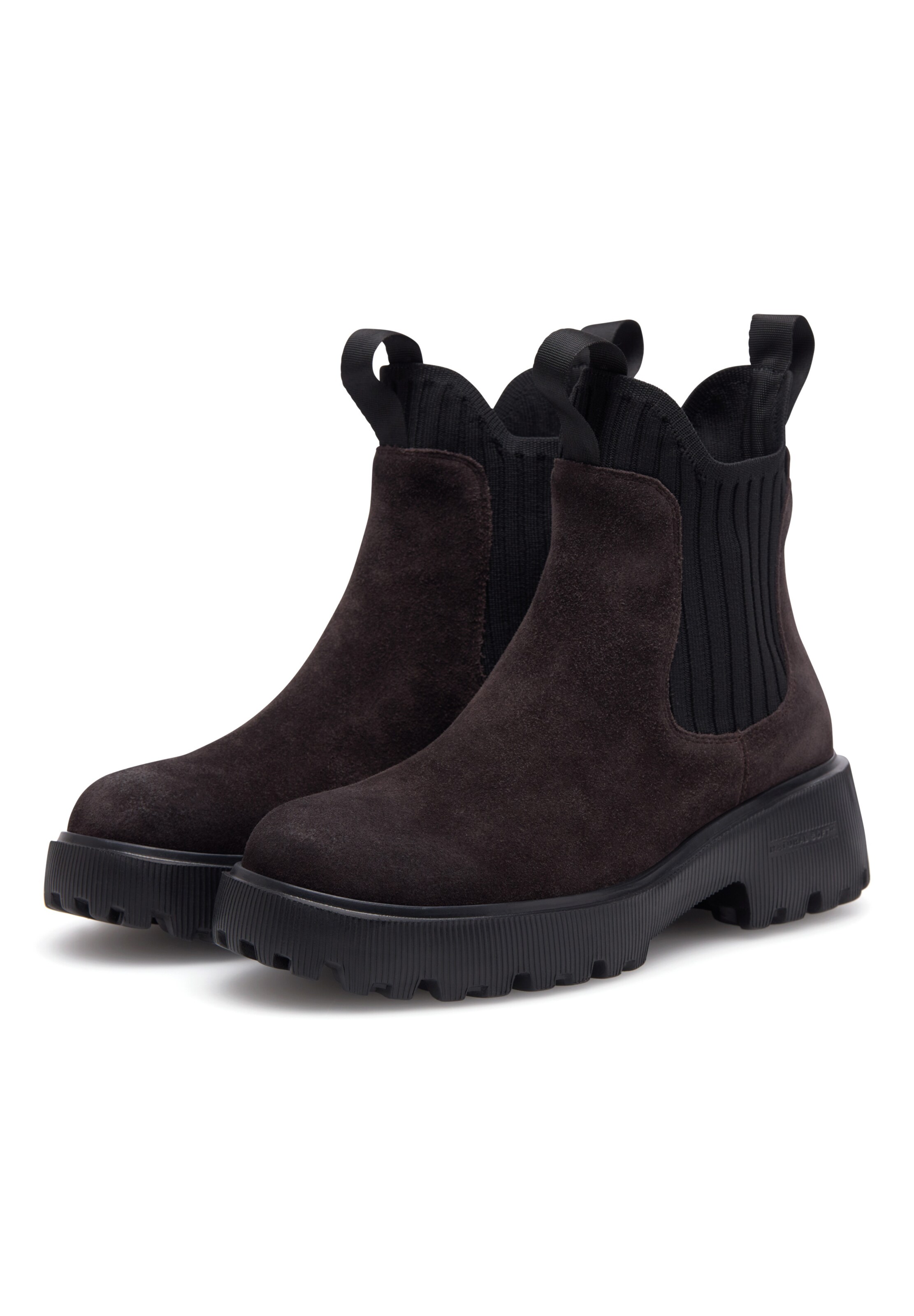 WODEN Chelsea Boots 'Isabella' i brun