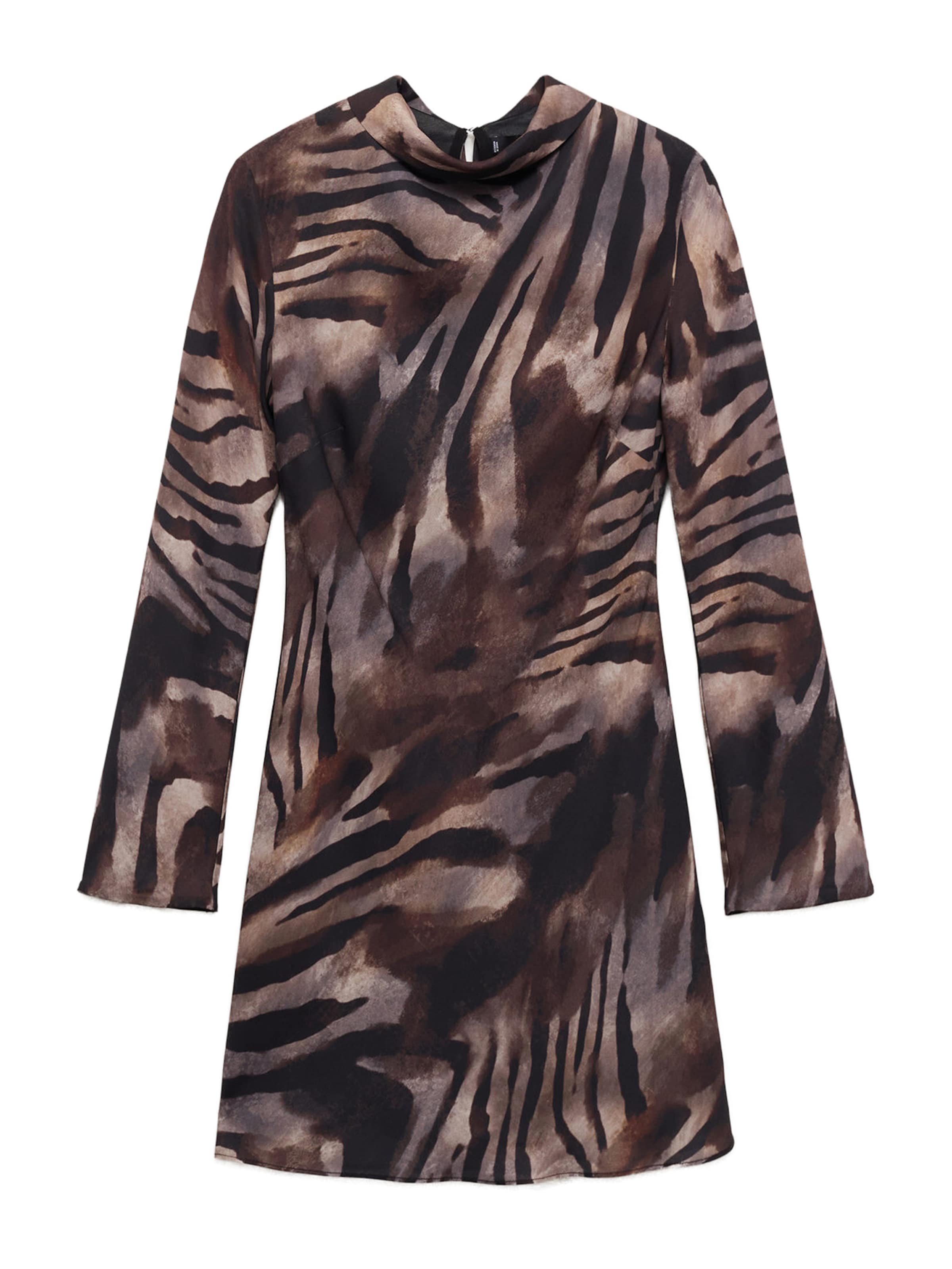 MANGO Šaty - Hnedá: predná strana