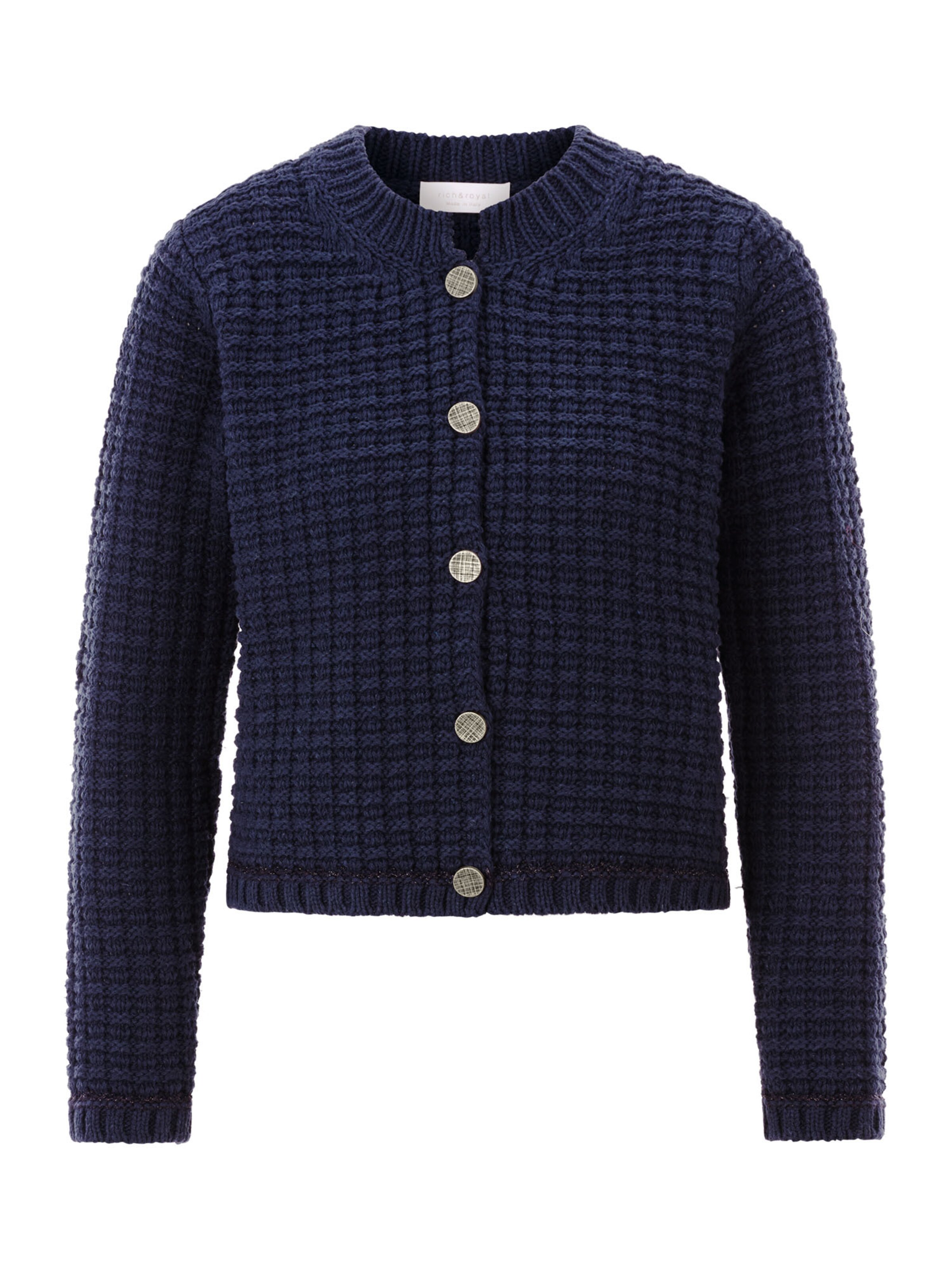 Rich & Royal Kardigán - Modrá: predná strana