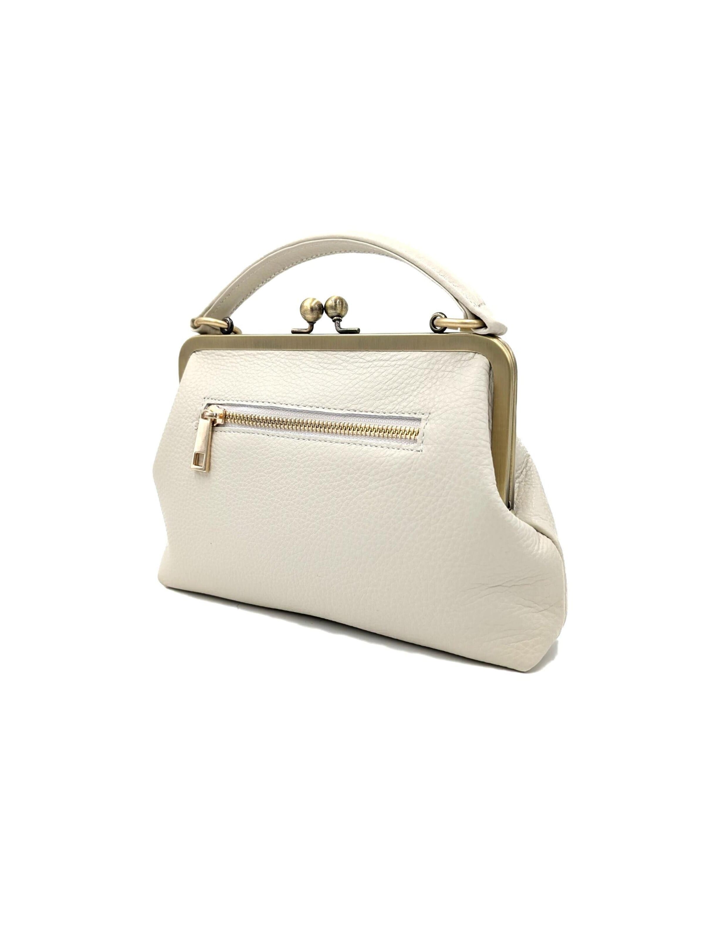 Borsa a mano 'Kleine Olive – Leder Handtasche & Umhängetasche' di Taschenkinder in beige