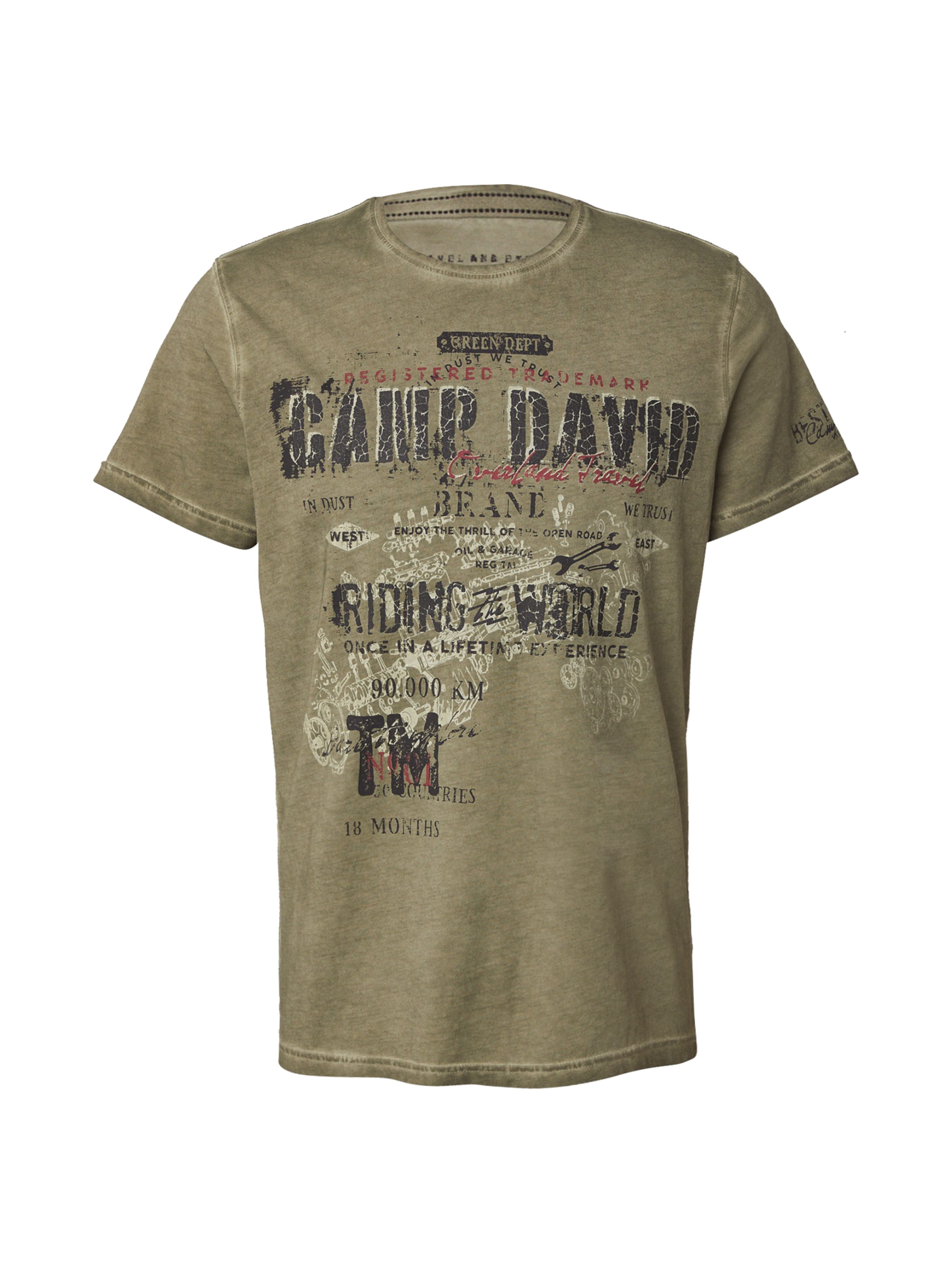 CAMP DAVID Shirt in Green: front