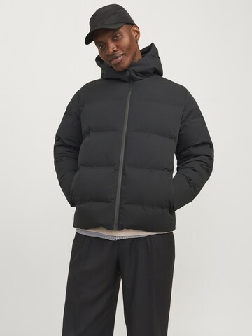 JACK & JONES Winter jacket in Black: front