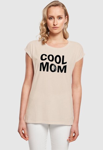 Maglietta 'Mothers Day - Cool Mom' di Merchcode in beige: frontale