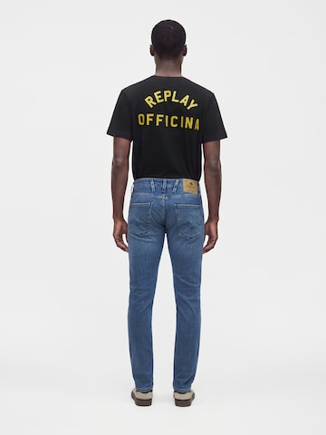 REPLAY Slimfit Jeans 'ANBASS' in Blauw