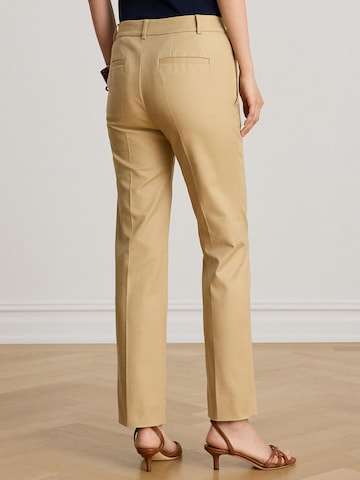 Lauren Ralph Lauren Regular Pressveckad byxa i beige