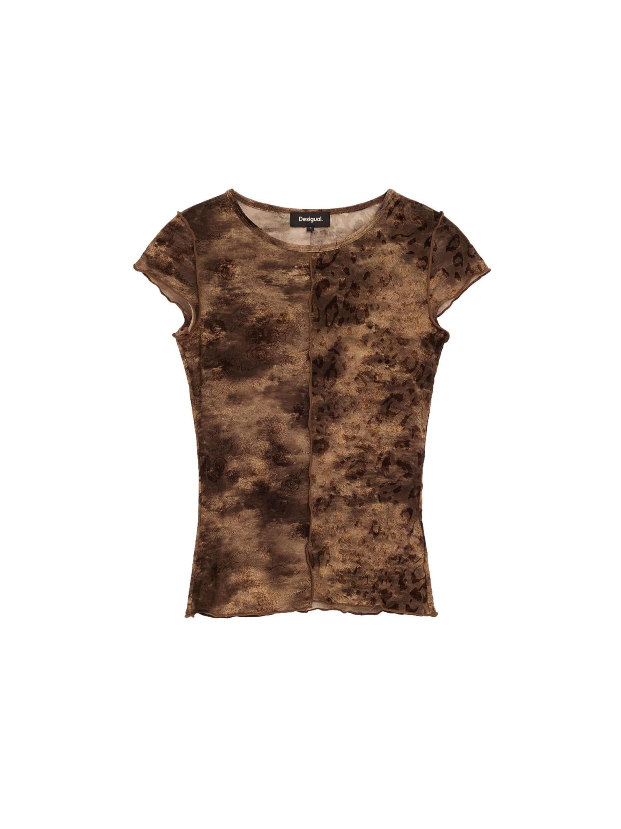 Maglietta di Desigual in marrone: frontale