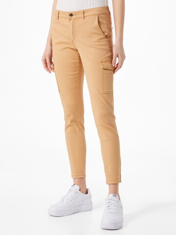 ONLY Skinny Cargo trousers 'Cole Mirinda' in Brown: front