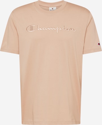 Champion Authentic Athletic Apparel T-Shirt in Braun: Vorderseite