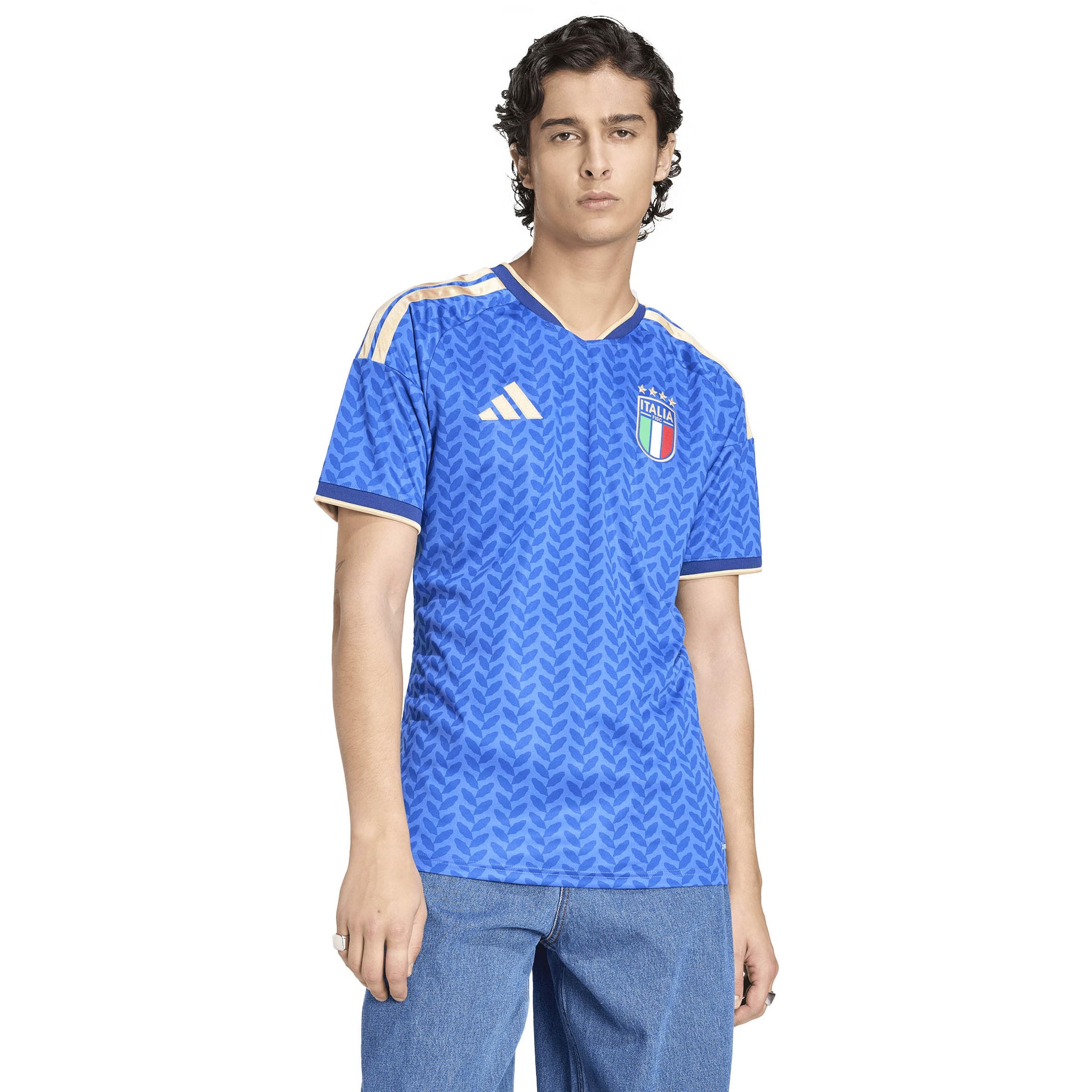 ADIDAS PERFORMANCE Tricot 'Italy 26 Home' in Blauw: voorkant