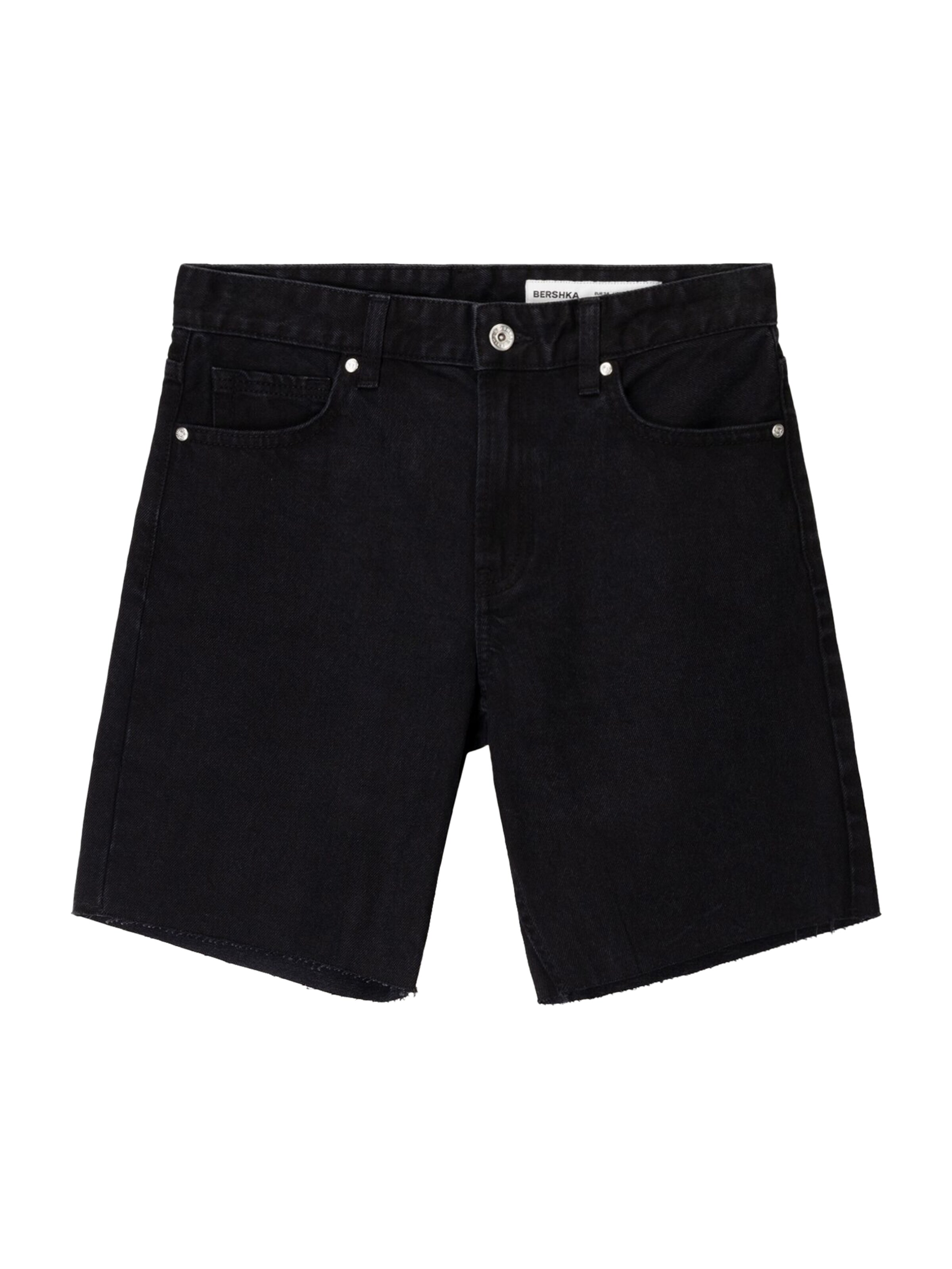 Bershka Regular Farkut värissä musta: etupuoli