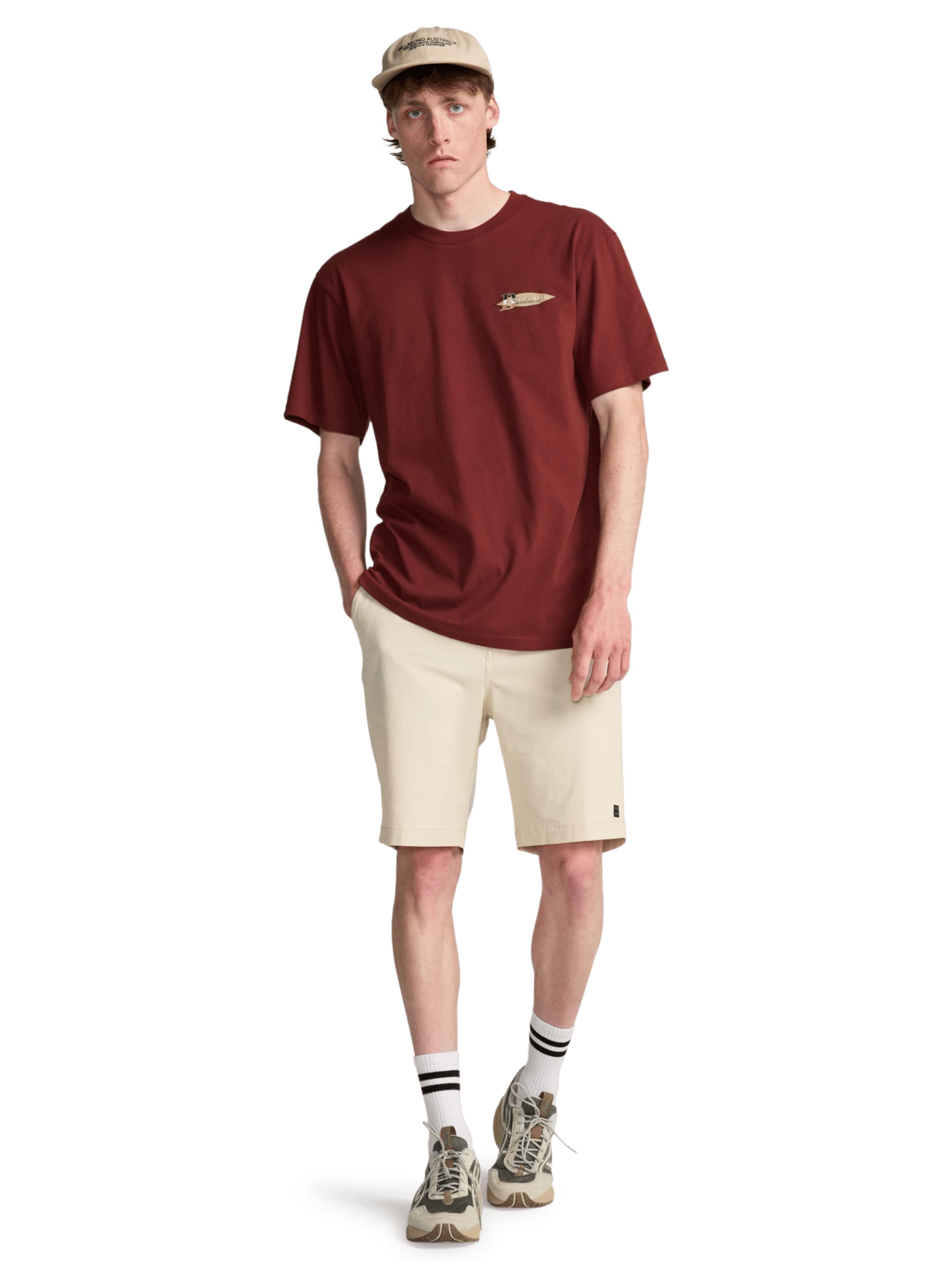 BILLABONG Shirt 'Runner Up' in Red
