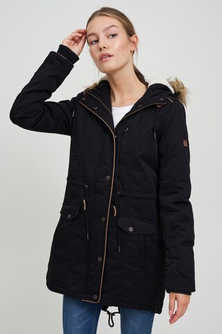 Oxmo Winterparka 'Anna' in Zwart: voorkant