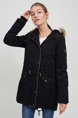 Oxmo Winterparka 'ANNA' in Zwart: voorkant