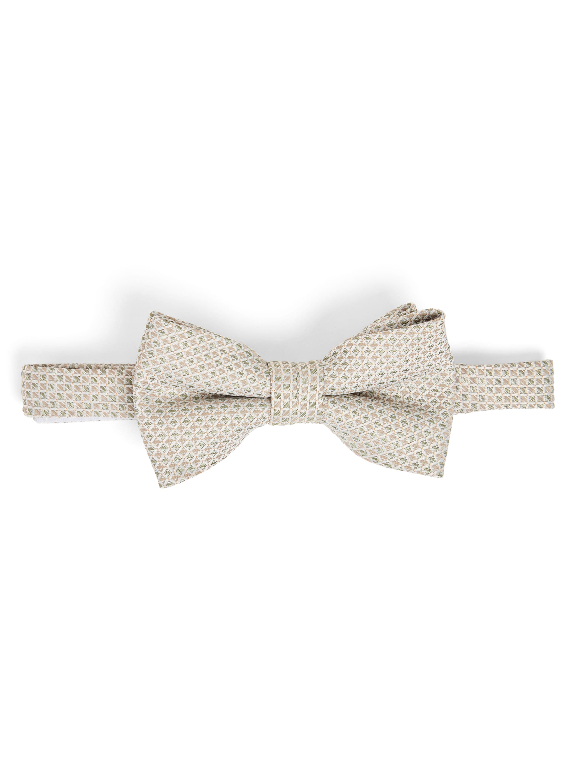 WILVORST Fliege und Einstecktuch in Weiß