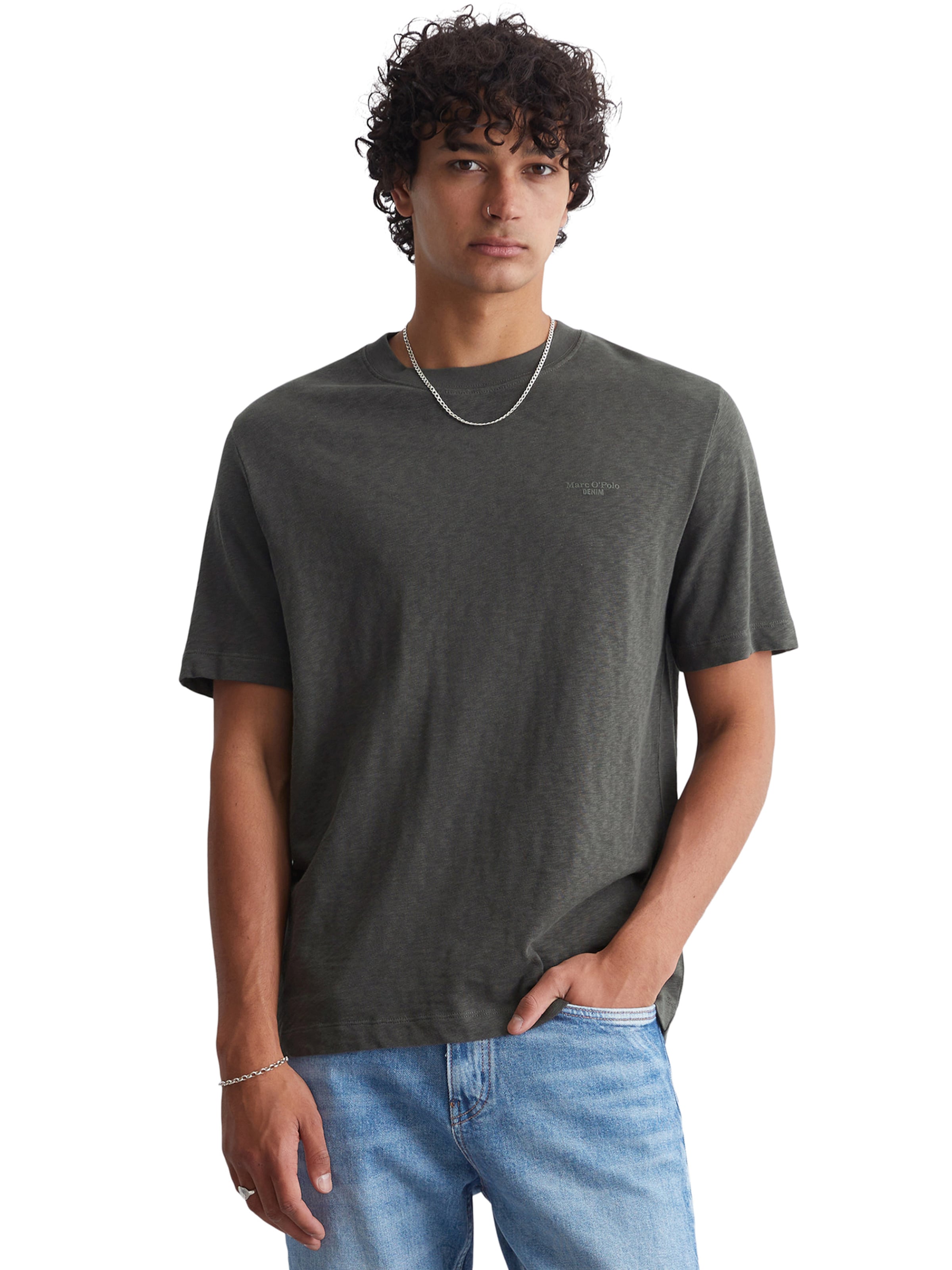 Marc O'Polo DENIM Póló - szürke: elől