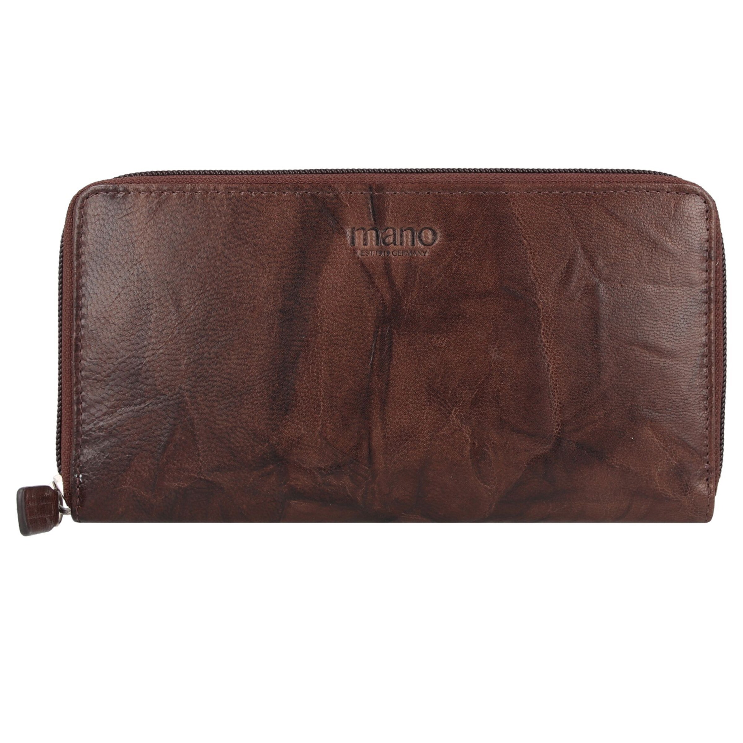 mano Portemonnaie 'Donna Aurona' in Braun: Vorderseite