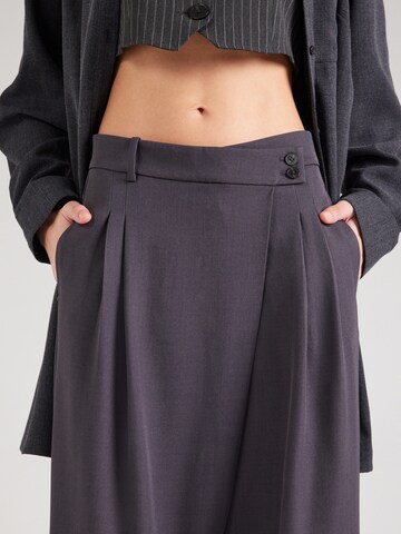 VERO MODA Wide leg Bandplooibroek 'VMZOE' in Grijs
