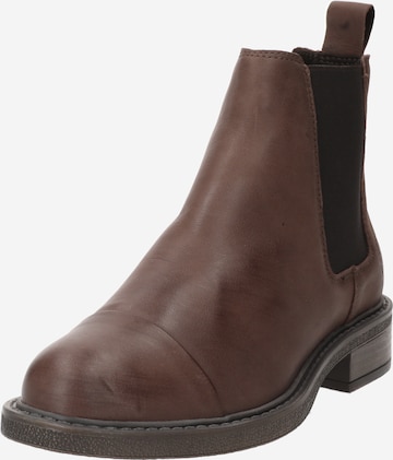 Ca'Shott Chelsea Boots 'CASTINA' i brun: forside