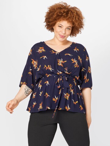 Camicia da donna 'Stella' di ABOUT YOU Curvy in blu: frontale