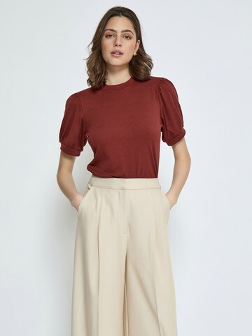 minus Shirt 'Johanna' in Bruin: voorkant