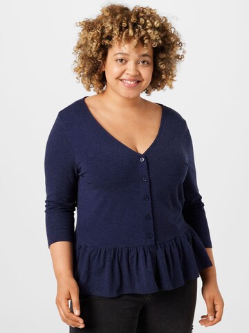 ABOUT YOU Curvy - Camiseta 'Ivana' en azul: frente