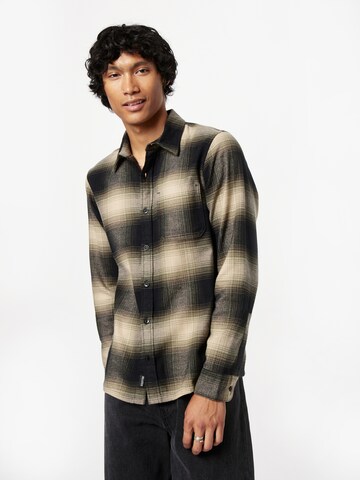 HOLLISTER Regular fit Button Up Shirt in Black: front