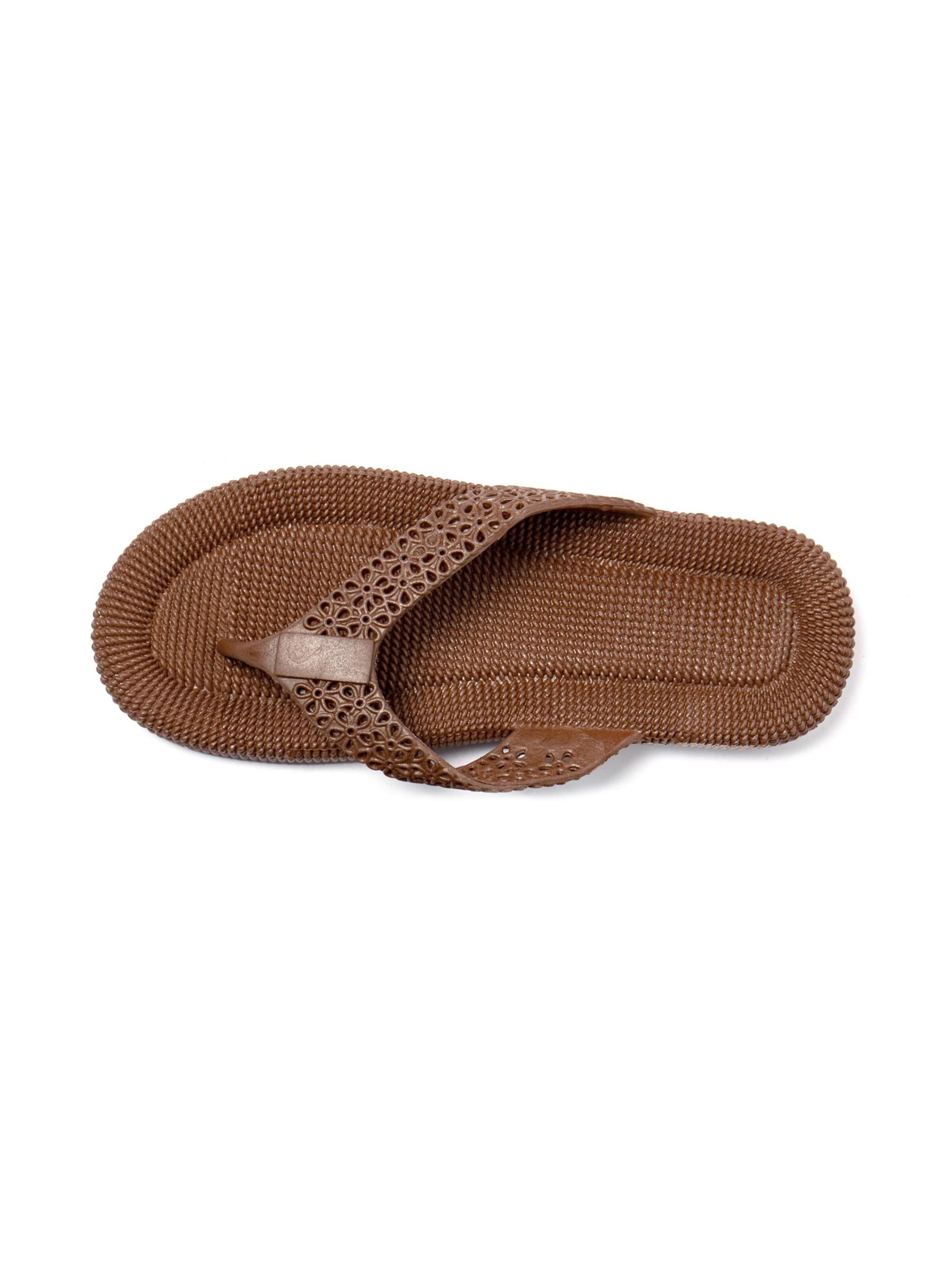 Brasileras Teenslipper 'Flopee' in Bruin