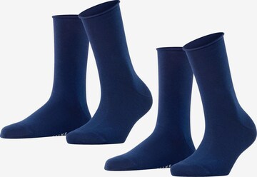 FALKE Socken 'Happy 2-Pack' in Blau: Vorderseite