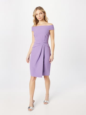 Lauren Ralph Lauren Koktejlové šaty 'SARAN' – fialová: přední strana