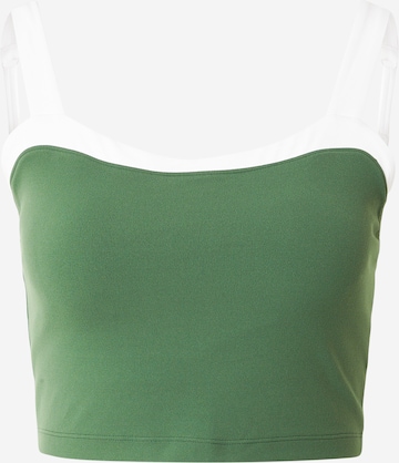 Abercrombie & Fitch Urheilutoppi värissä vihreä: etupuoli