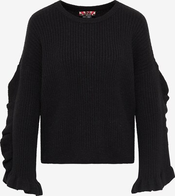 myMo ROCKS Sweater in Black: front