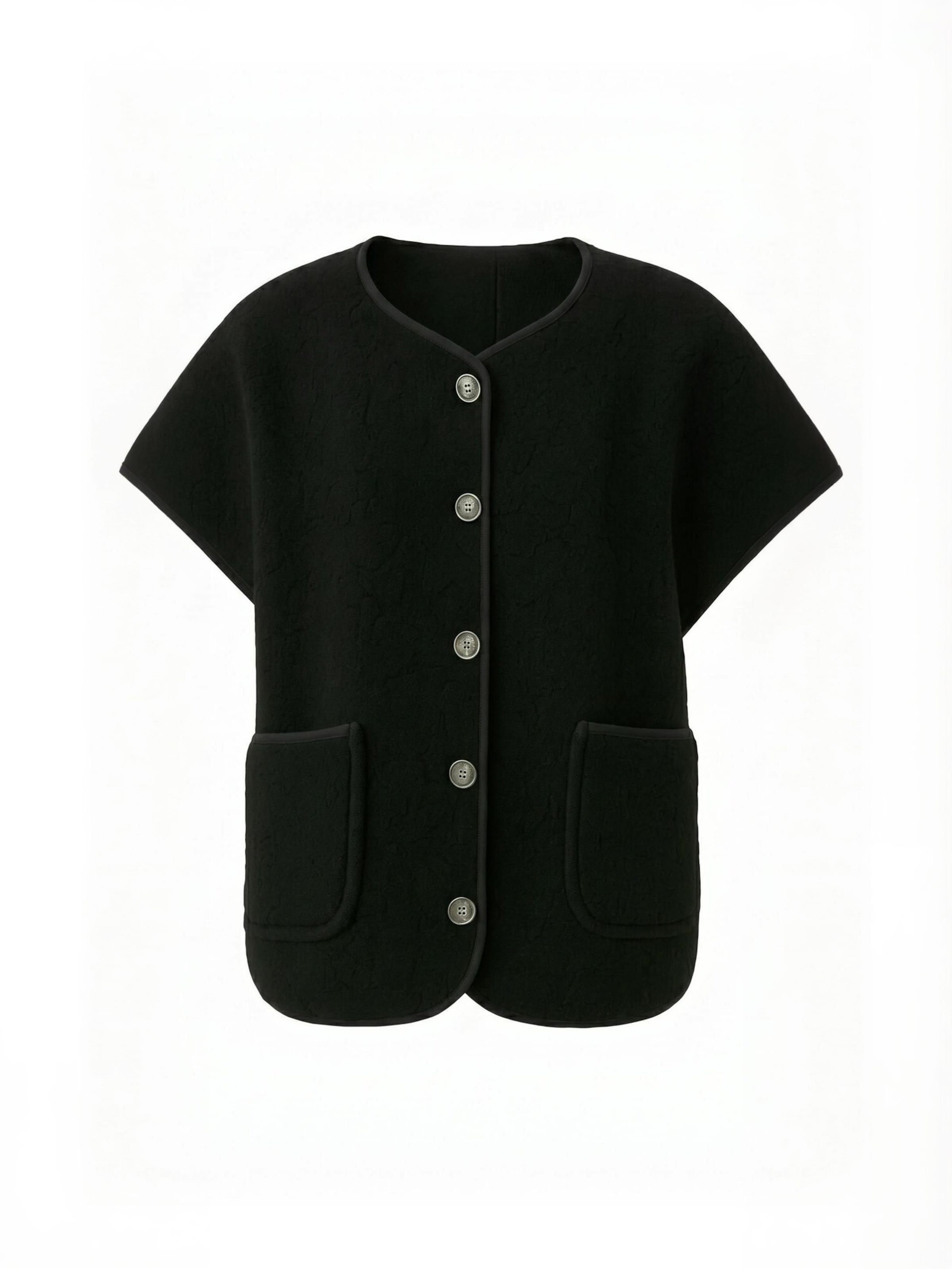 Opal Studio Vest ' Melou ' in Schwarz: Vorderseite