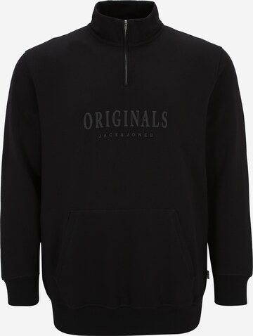 Jack & Jones Plus Свитшот 'JORFREDERIKSBERG' в Черный: спереди