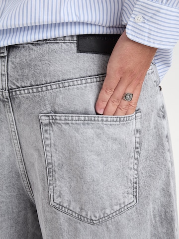 Dxnmxrk - Perna larga Calças de ganga 'DXHarald Wide Fit Jeans Grey' em cinzento
