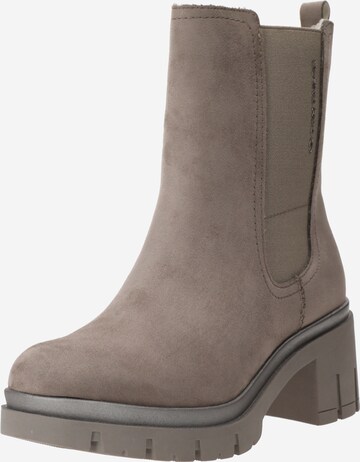 TOM TAILOR Ankle Boots in Grey: front