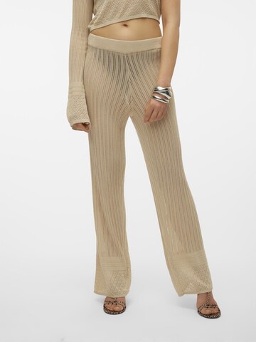 SOMETHINGNEW Regular Broek in Beige: voorkant