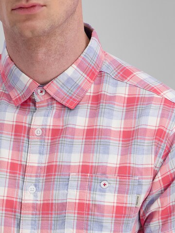TIMEZONE Regular Fit 3/4 Ärmel-Oversize-Shirt 'Check' in Blau