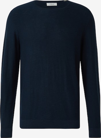 s.Oliver Pullover in Blau: Vorderseite
