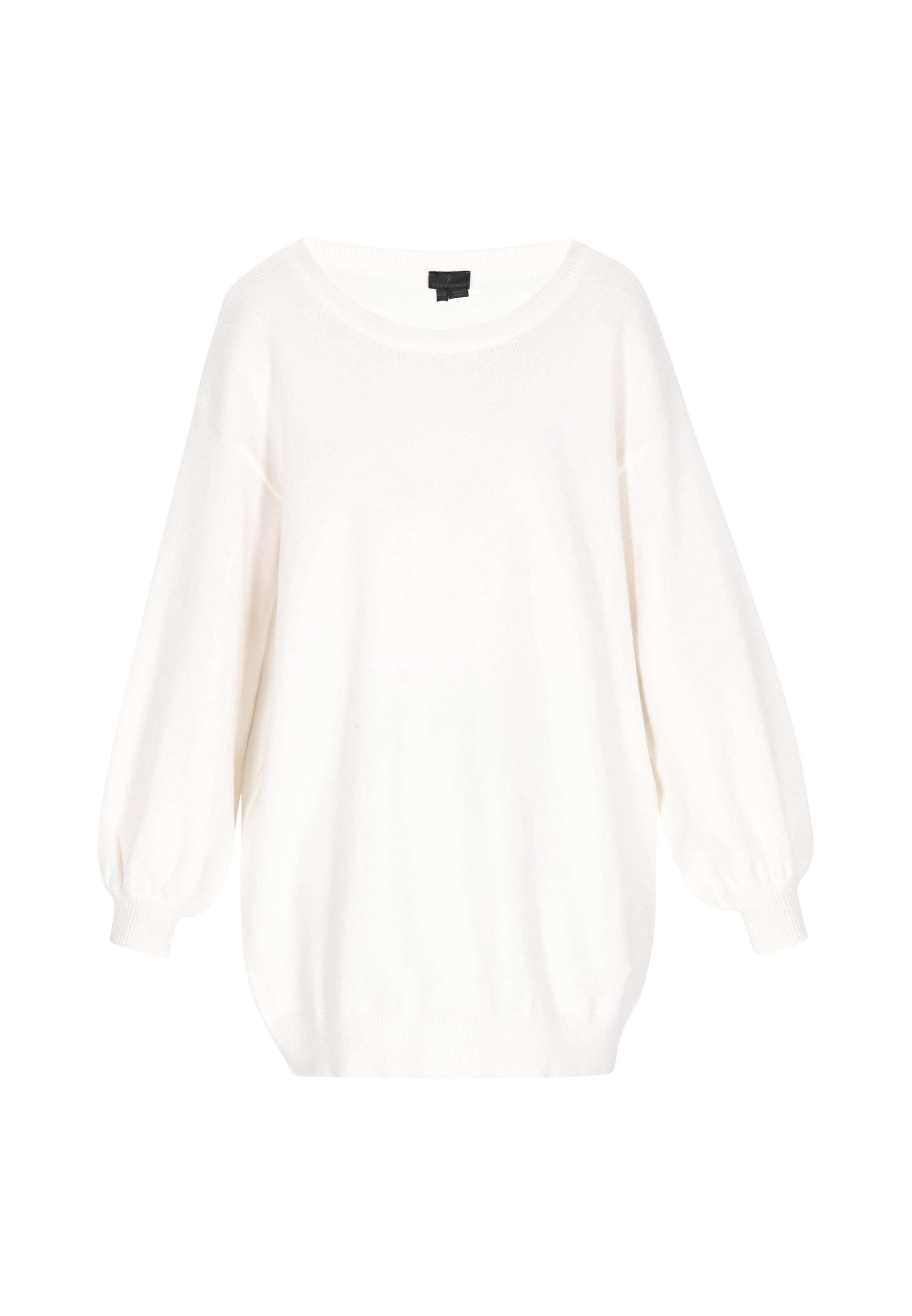 DreiMaster Klassik Sweter w kolorze biały: przód