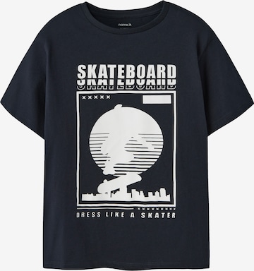 zils NAME IT T-Krekls 'NKMTHOMAS': no priekšpuses