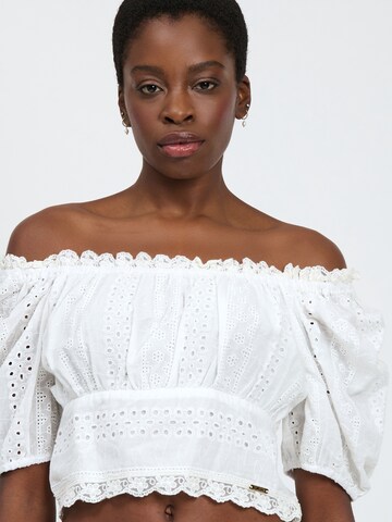 Influencer Bluse in Weiß