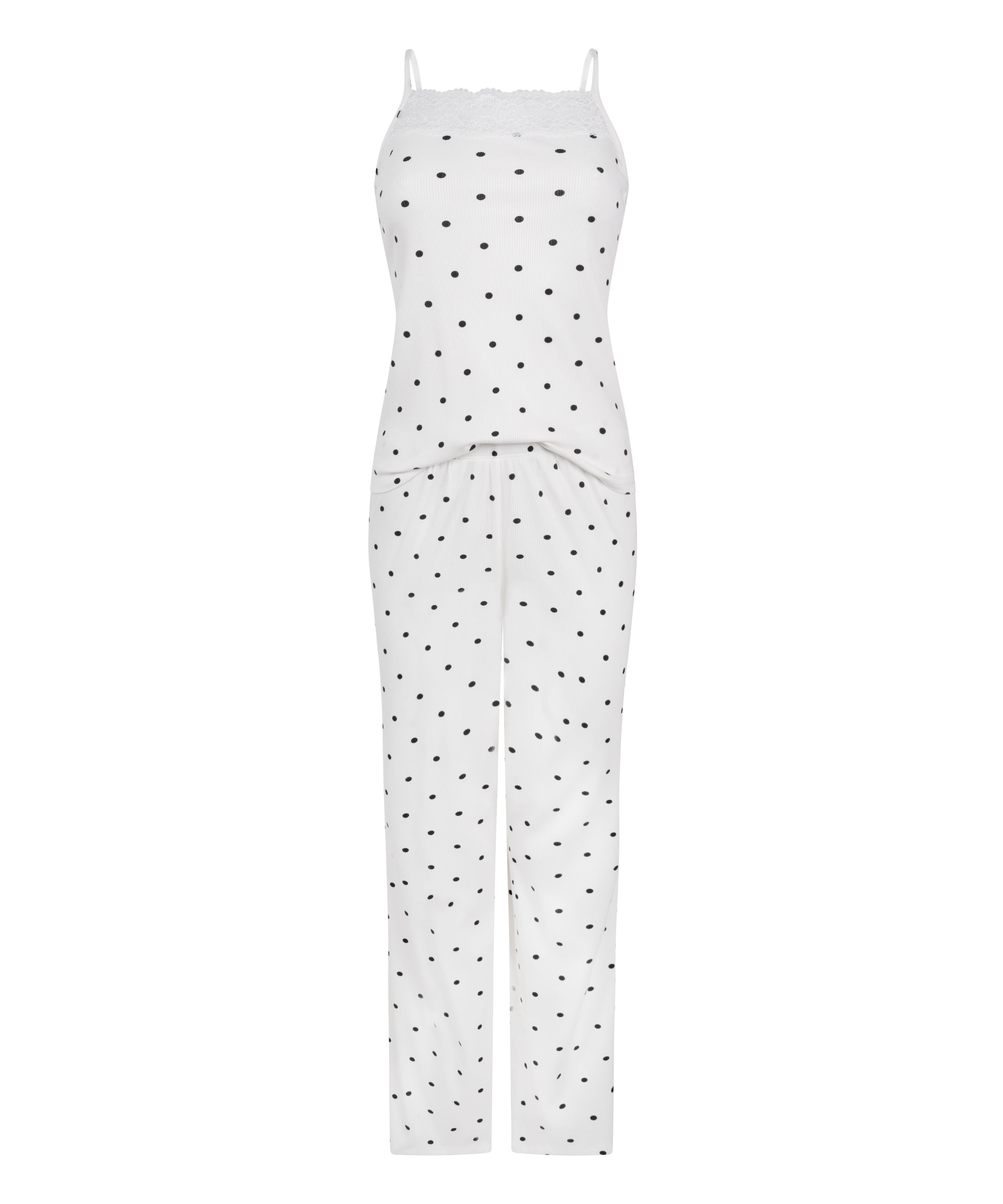 Hunkemöller Pyjama en XS en bleu foncé / blanc, Vue avec produit