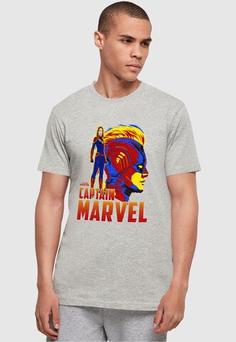 T-Shirt ' Captain Marvel ' ABSOLUTE CULT en gris : devant