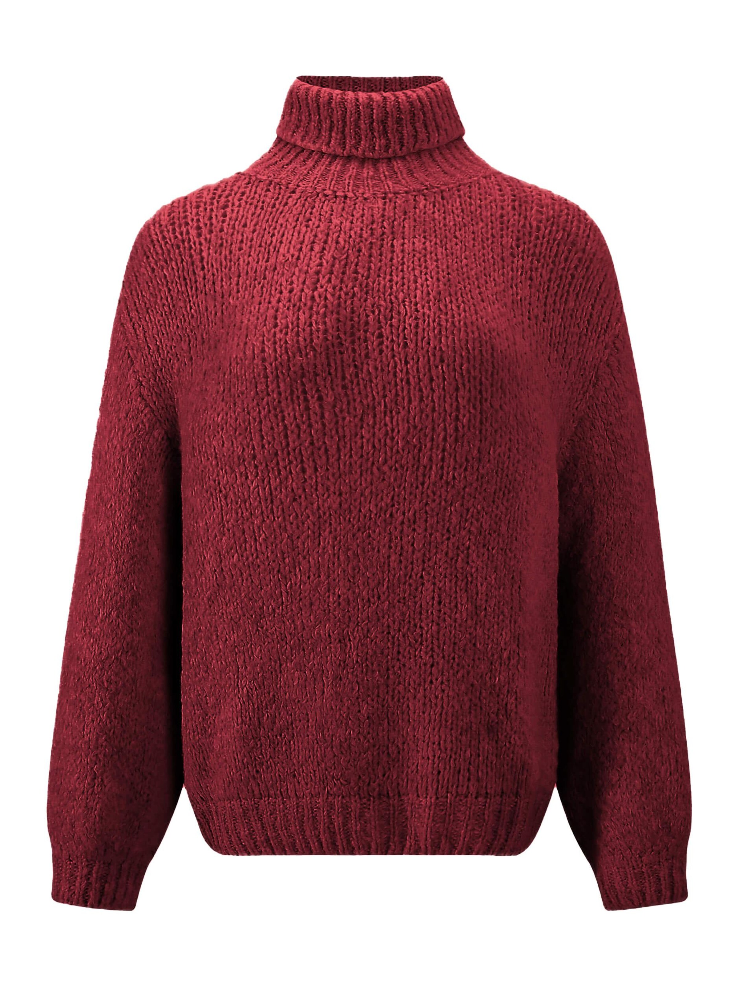 SASSYCLASSY Oversized Sweater in Red: front